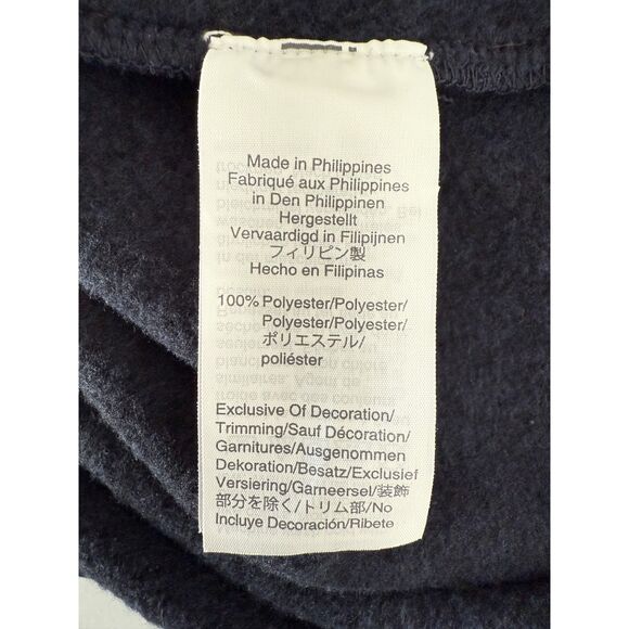 J Crew Mercantile Men's 1/4 Zip Sweater Fleece Pullover Jacket Navy Blue Size L - Picture 4 of 12